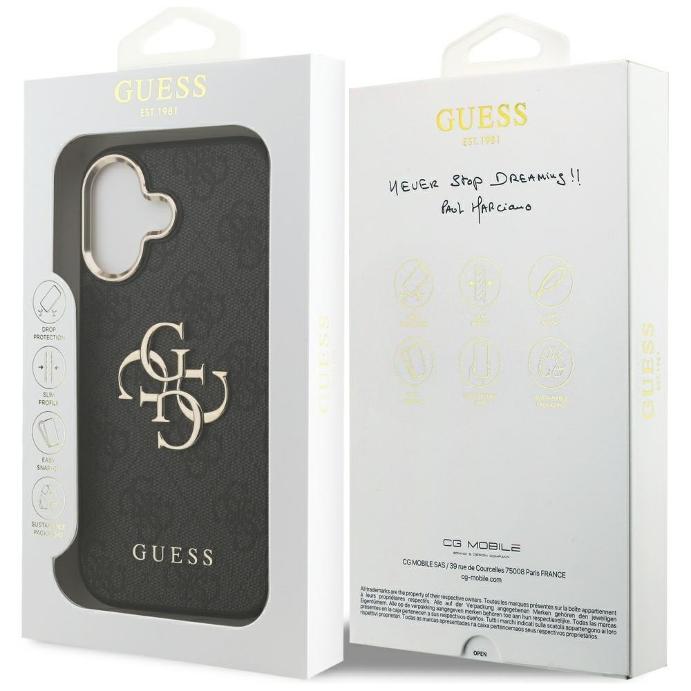 Etui Guess 4G Big Logo do iPhone 17 czarny